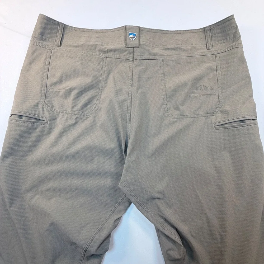 Kuhl Silencr Pants Mens 40x32 Tan Ripstop Stretch Hiking Trail Outdoor 5166